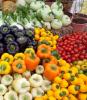 Colorful vegetables in the marketplace