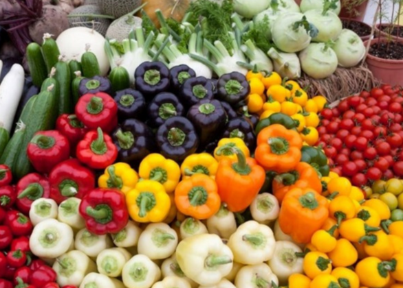 Vegetables at a market