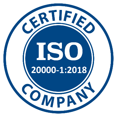 ISO 20000-1 Certified seal