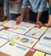 Team working on graphs