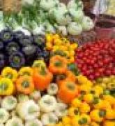 Colorful vegetables in the marketplace